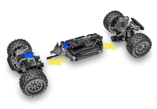 TRX107154-1-BLK MINI-MAXX 4WD schwarz BL-2S Brushless, HD-Teile, mit Akku/Lader